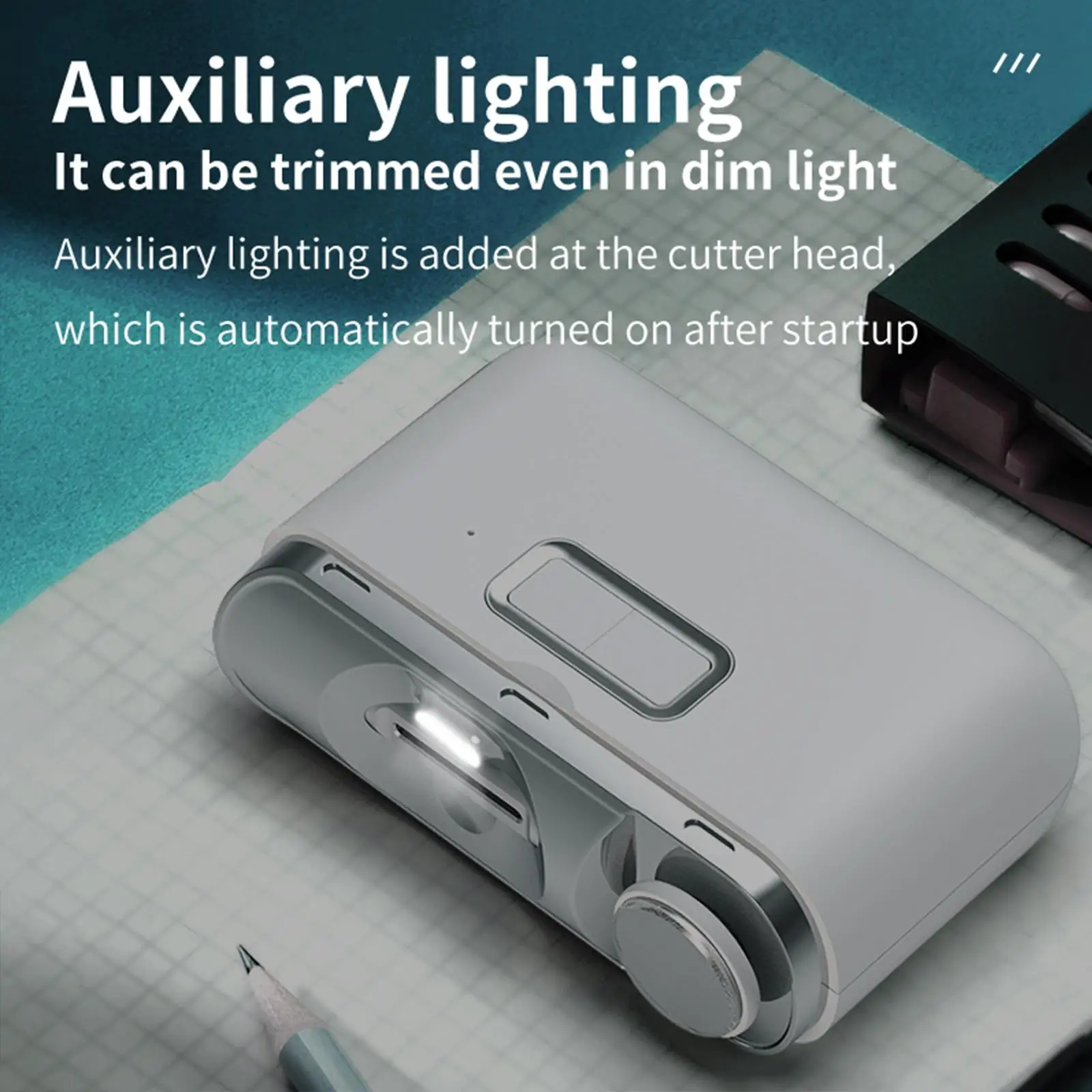 ماكينة قص أظافر كهربائية 2 في 1 خفيفة الوزن ومتينة للنساء والرجال والأطفال والكبار #1