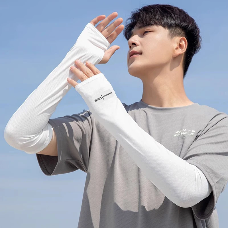 1 para długich rękawiczek ochrona przed słońcem UV osłona dłoni osłona dłoni rękawy z filtrem przeciwsłonecznym na zewnątrz luźne, oddychające rękawy naramienne