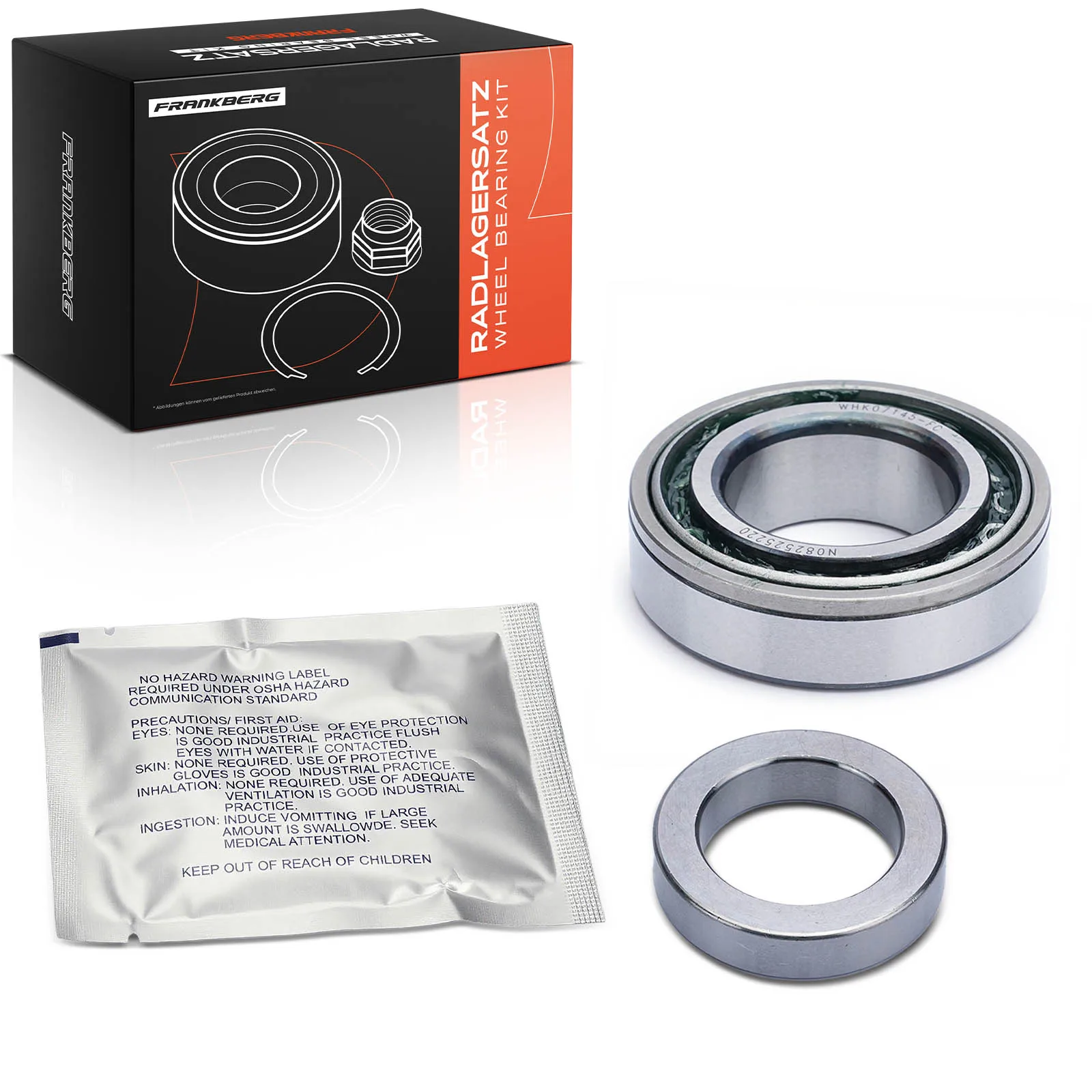 Frankberg 1x Wiellager Wiellagerset Achteras Links of Rechts voor Jeep Wrangler II TJ III JK IV JL 2.5L 4.0L K83503064 565903