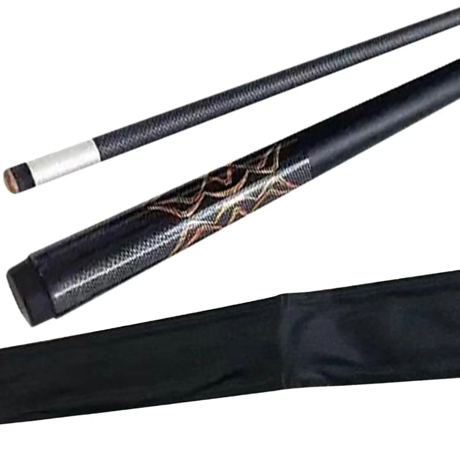 بركة 3 مللي متر طرف البلياردو عصا البلياردو مجزأة مع حقيبة التخزين المحمولة 1/2 سبليت بركة عصا 58 "للرجال والنساء لعبة