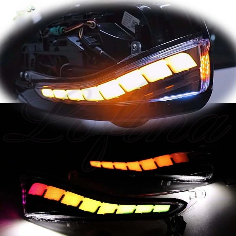 For Infiniti Q30 Q50 Q50S/L Q60 Q70 QX30 QX50 QX60 Rearview Mirror RGB Phantom Daytime Running Light Streaming Turn Signal Light