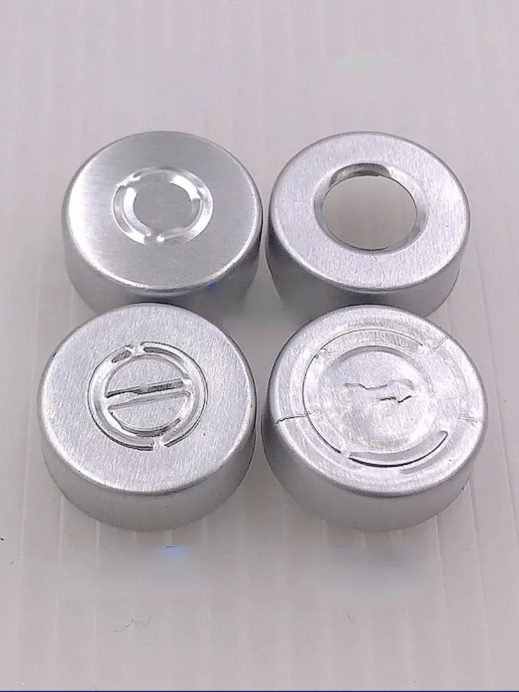 Aluminum D20# Pure Bottle Seal High Temperature Resistant Sterilization Alloy Cap Tiny Glass Empty Small Containers Jars 100PCS