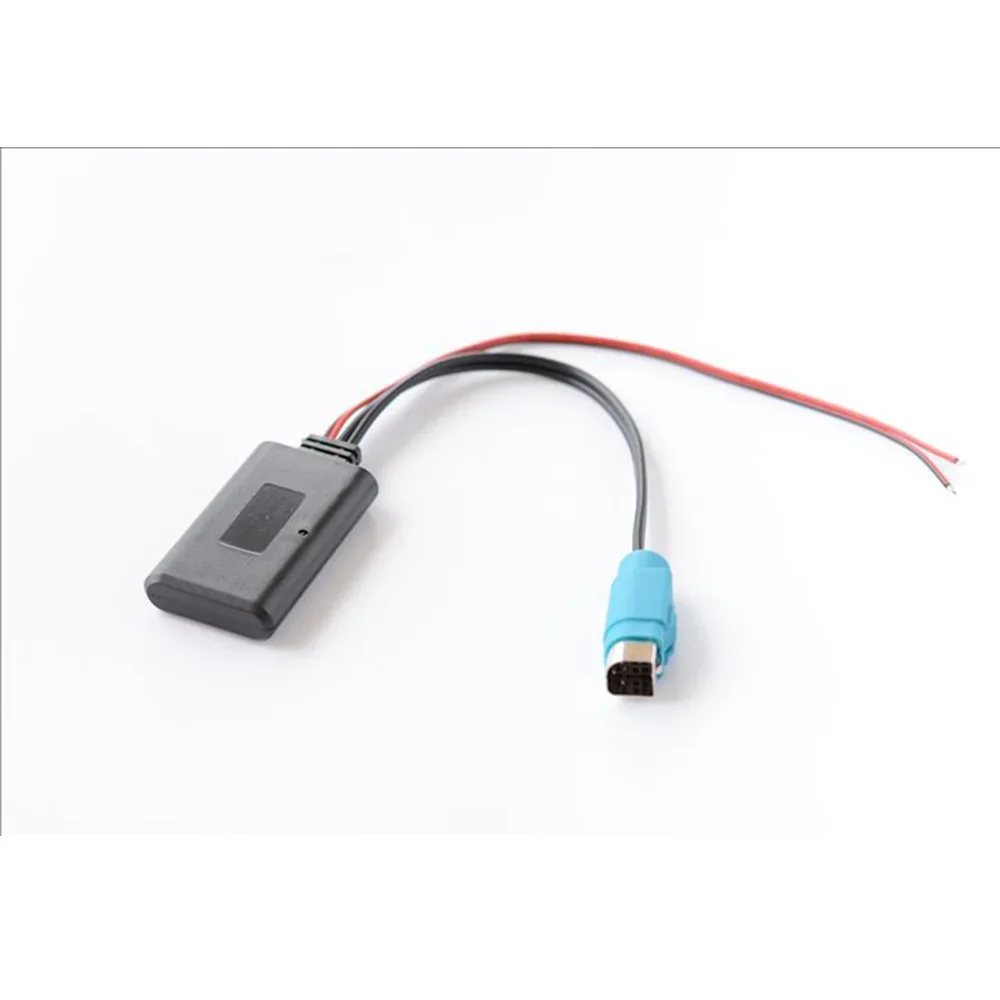 Adaptador de Cable de AUX-IN estéreo compatible con Bluetooth KCE-237B cableado de Audio inalámbrico para Alpine CDE-W203Ri IDA X303 X305 X301