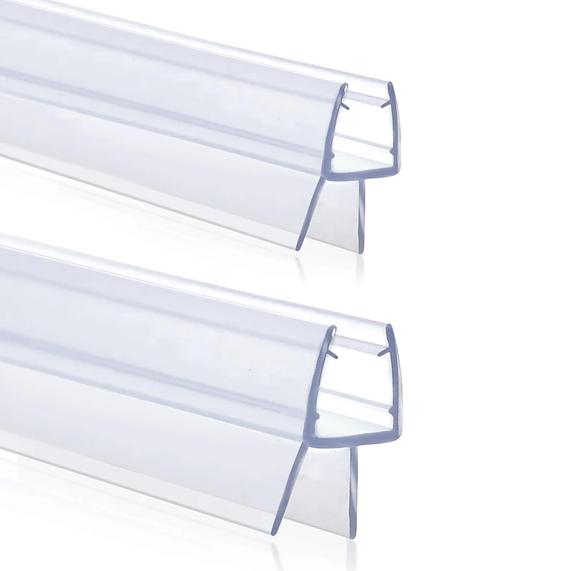 Uszczelka dolna drzwi prysznicowych 4-6mm szczeliny 50cm * 2 szt. Szkło ekranowe bezramowa taśma uszczelniająca drzwi do łazienki Sweep Home Improvement