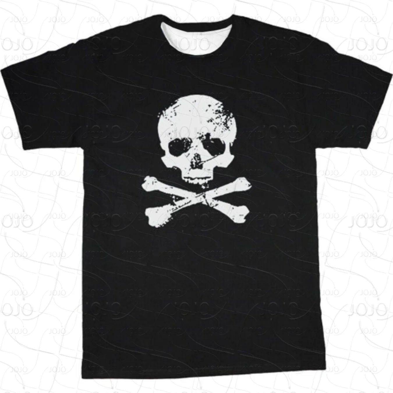 جمال الهيب هوب القراصنة الجمجمة وعظمتين متقاطعتين تي شيرت الرجال نمط الصيف جديد الرجال والنساء ريترو موضة الشارع الشهير #1