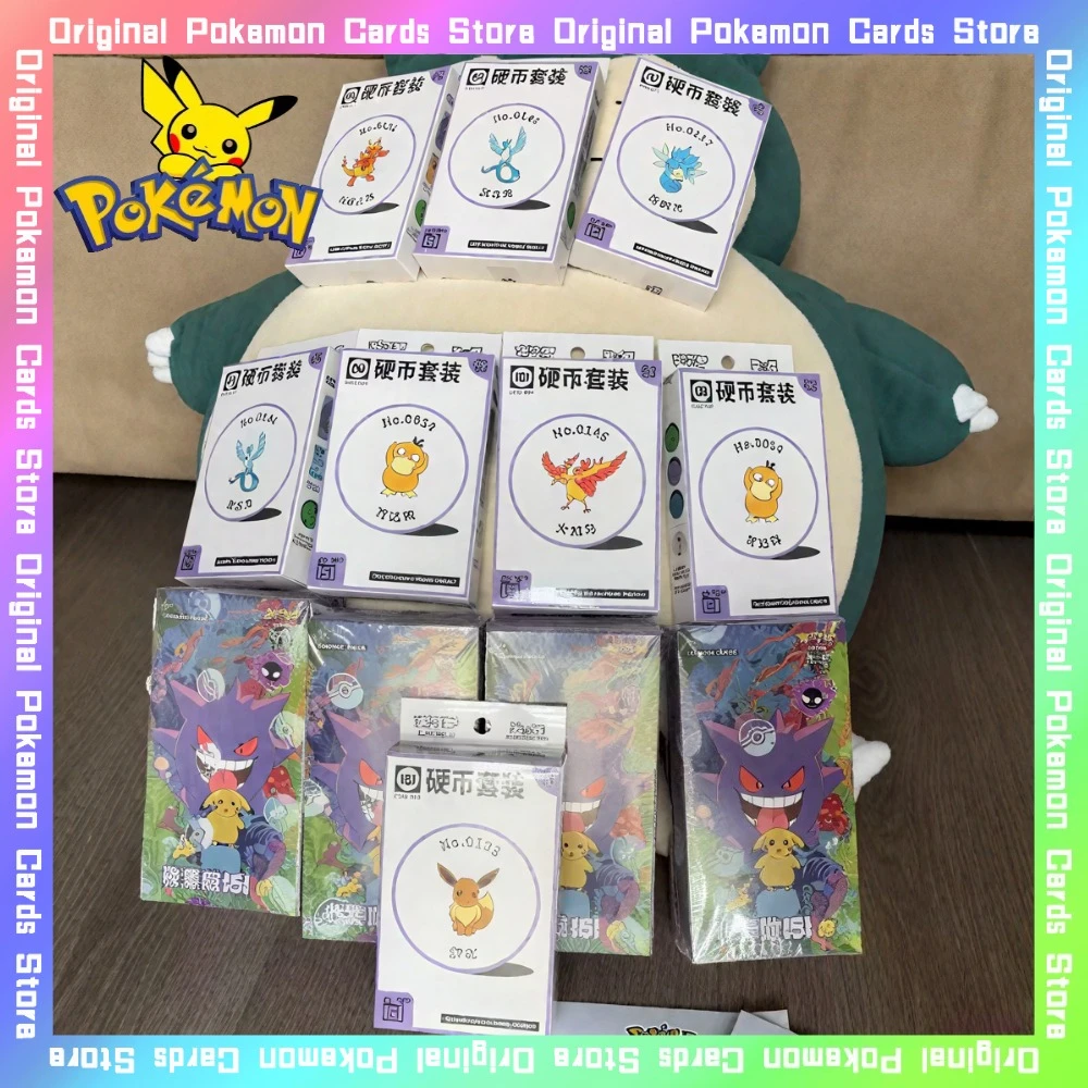 

100%Original Pokemon PTCG 151 Collected Surprise EX Coin Cards Gift Box Simplified Chinese Random Card Collectible Battle Toy