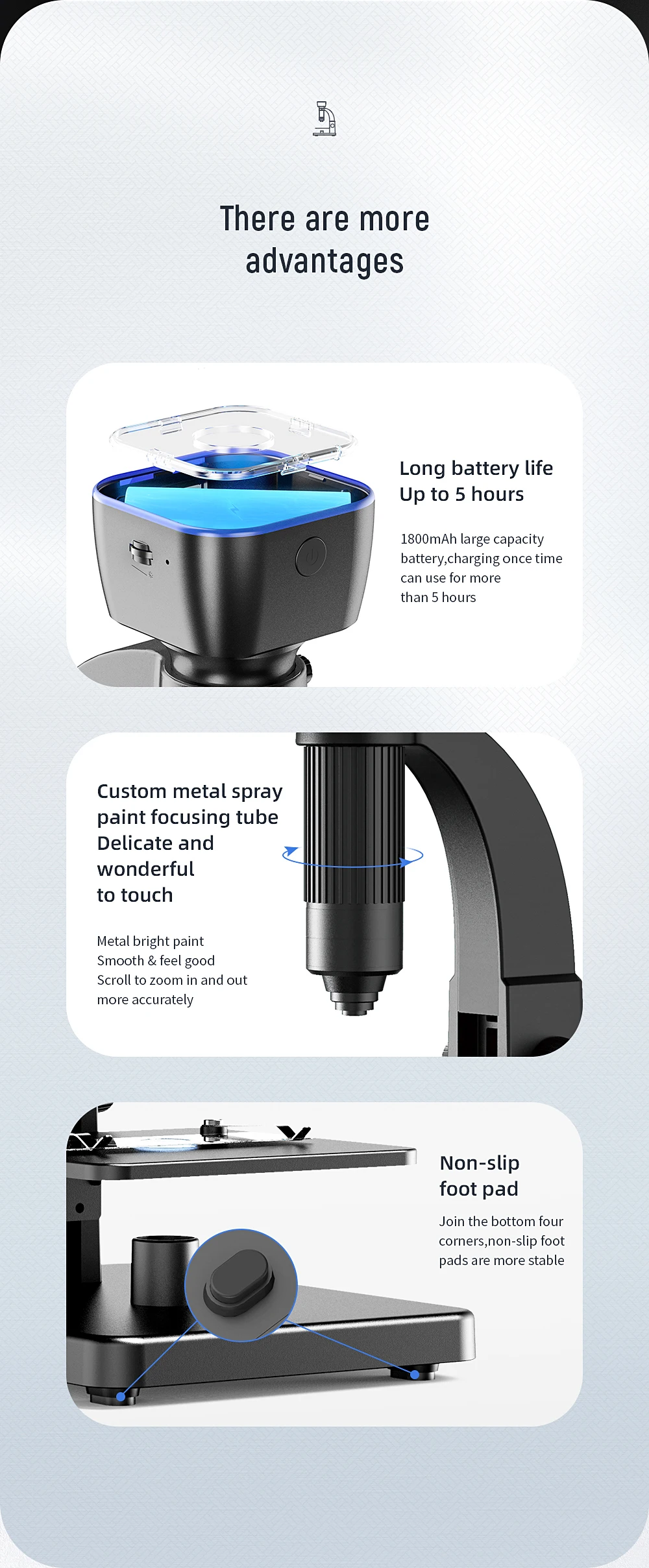 デュアルレンズ付きプロフェッショナルデジタル顕微鏡,USB,電子機器