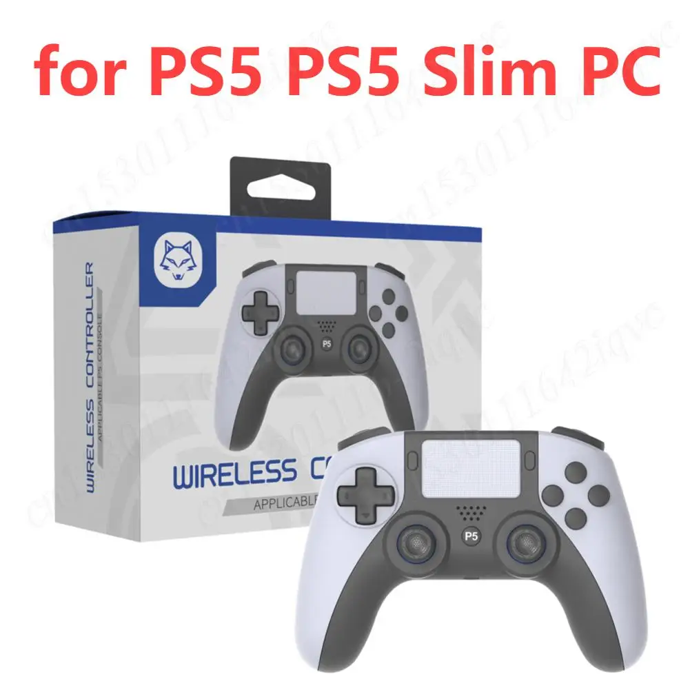 New Wireless Gaming Controller for PS5 PS5 Slim PC Controller Gamepad Bluetooth4.0 Gamepad with 3.5mm Jack Programming Button