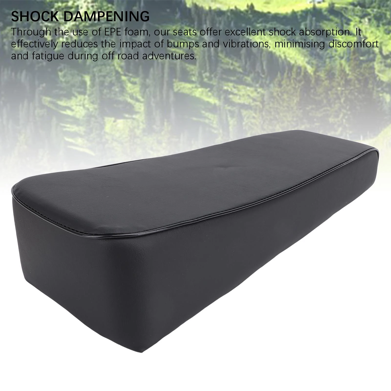 Sella per Mini Moto Trail Bike Sea 19 Pollici in Pelle PU con Ammortizzazione in Schiuma per Ct200u 196cc Ct200 200cc Motore 6.5HP Mini