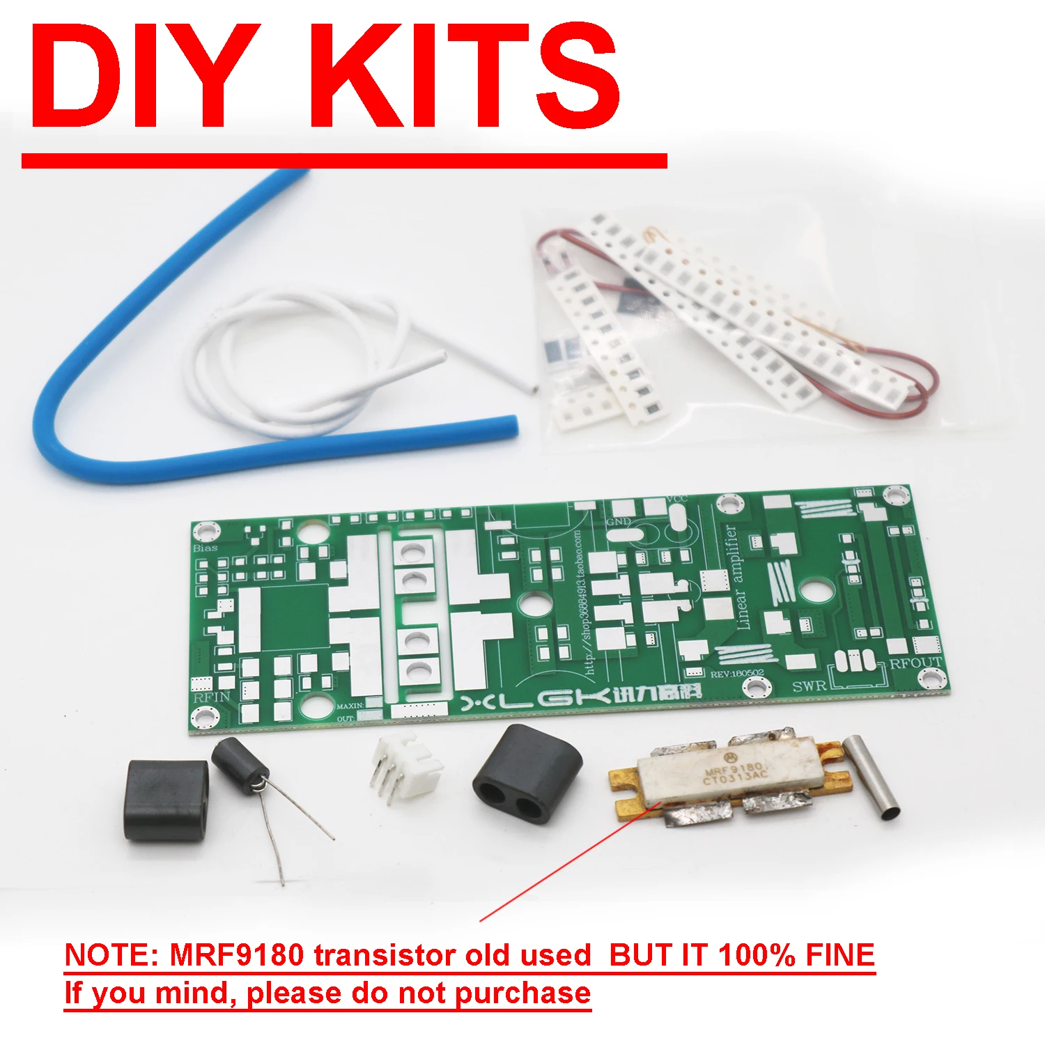 170W 80-170Mhz FM VHF RF Power Amplifier Board DIY KITS MRF9180 Transistor tube For FM Radio Walkie talkie transmitter AMP