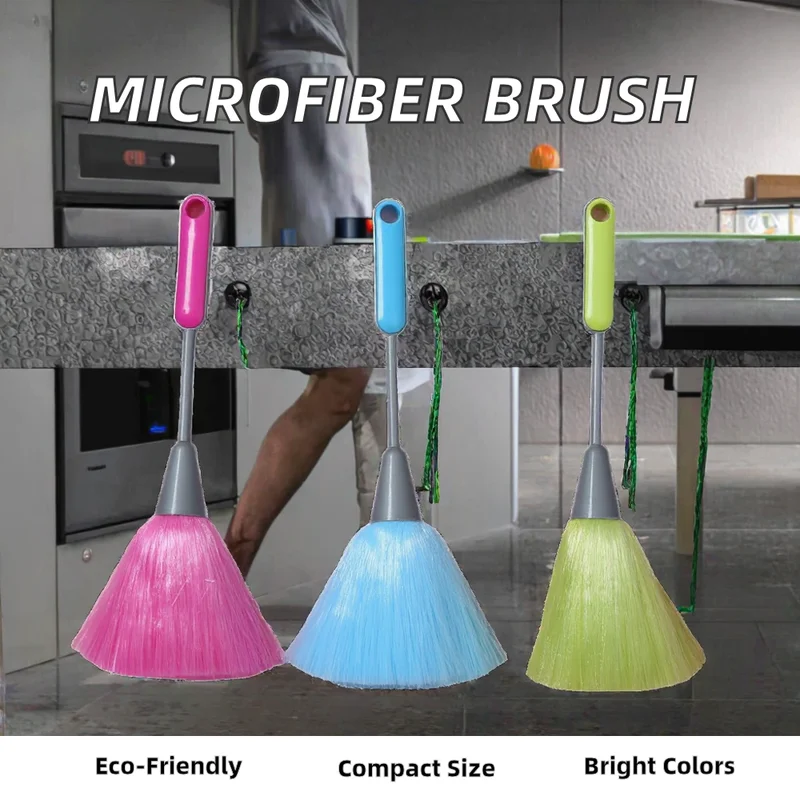 Multifunctional Cleaning Brush with Soft Bristles Dual PP Handle for Computer Keyboard Gadgets Dust Removal Tool Car Duster
