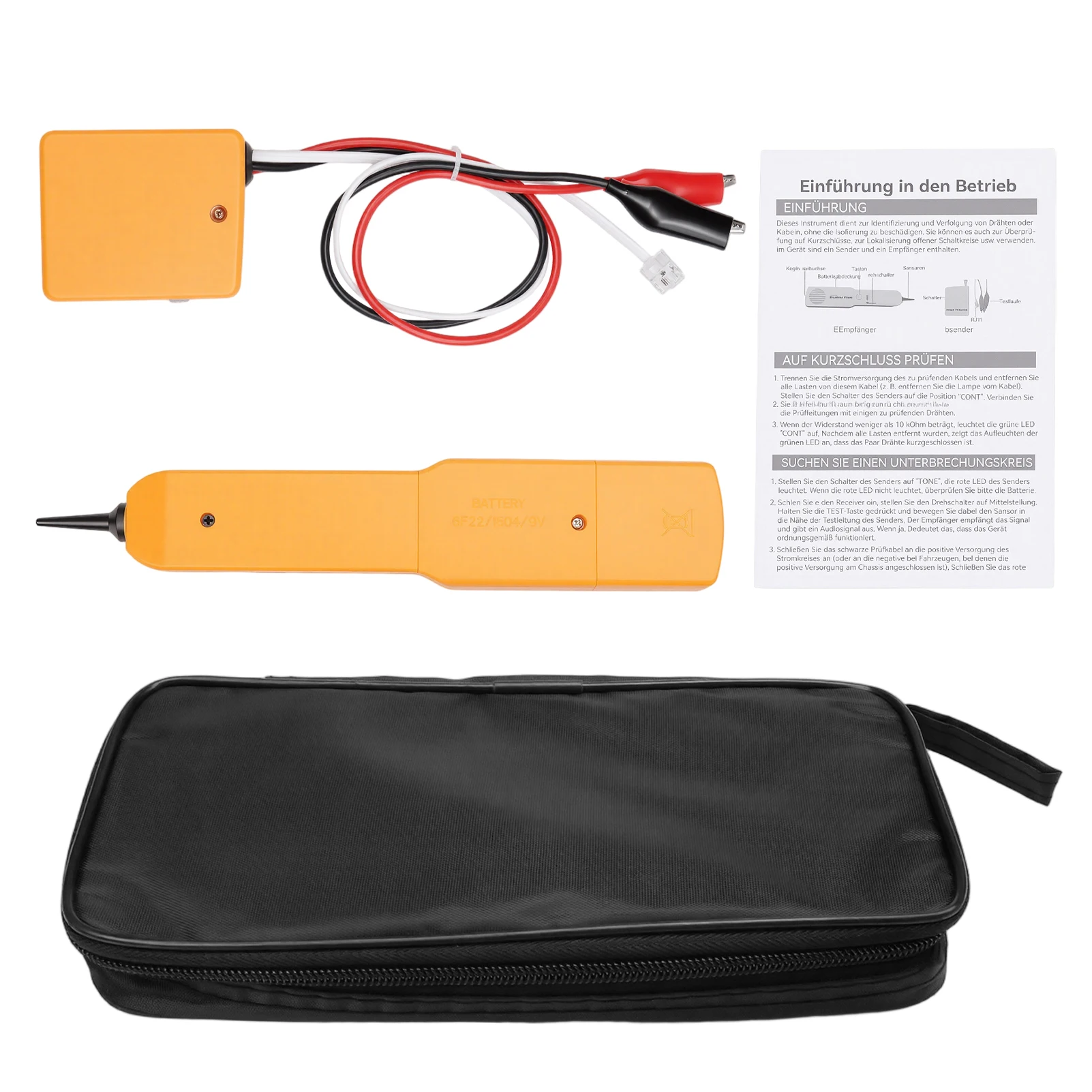 NEW Wire Tracer Circuit Tester w/Tone Generator & Probe Kit, Cable Signal Locator Tester For Test Circuit Continuity