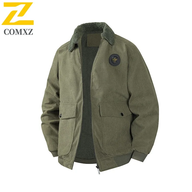 

COMXZ Повседневная зимняя куртка больших размеров Короткая свободная уличная теплая зимняя лыжная стеганая куртка для путешествий Высококачественное пальто Parker Мужская одежда