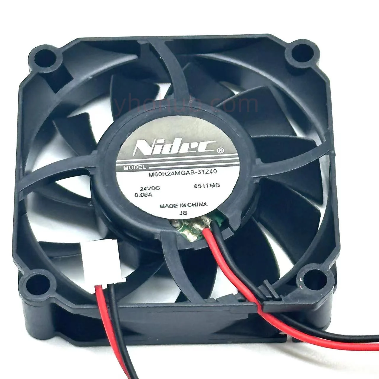 

Nidec M60R24MGAB-51Z40 DC 24V 0.08A 60x60x15mm 2-Wire Server Cooling Fan