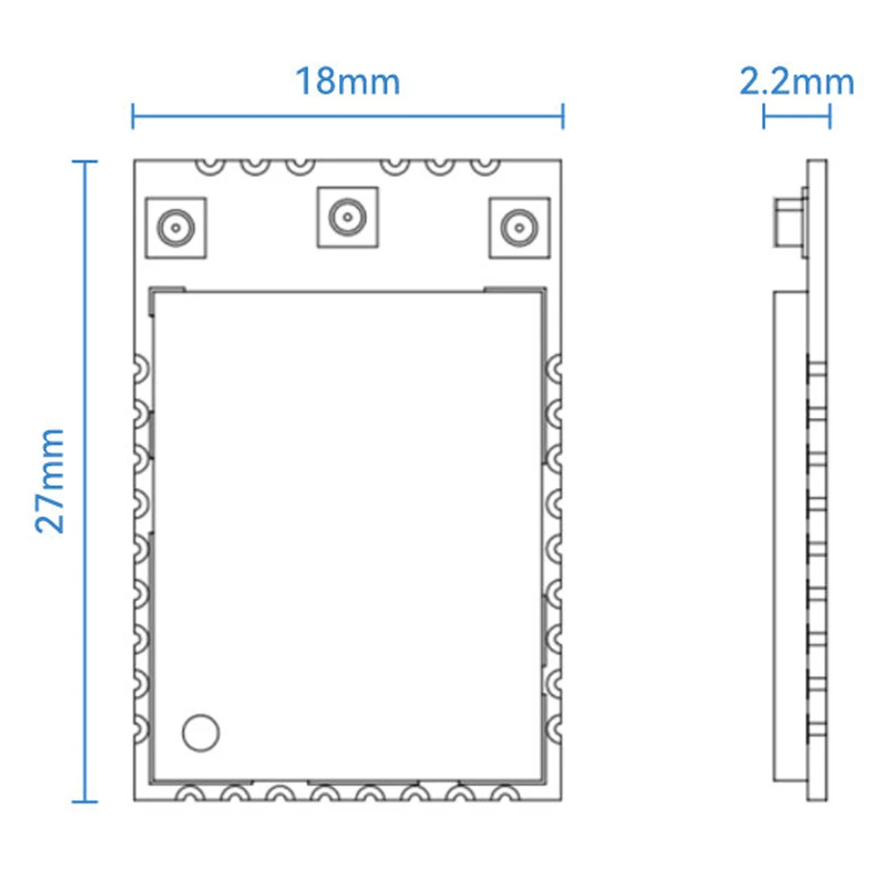 BL-M6652AU1 WiFi6 Bluetooth Module 1201Mbps High Speed 2.4GHz 5GHz Dual-Band Wireless Module 2T2R Antenna USB 3.0 Interface