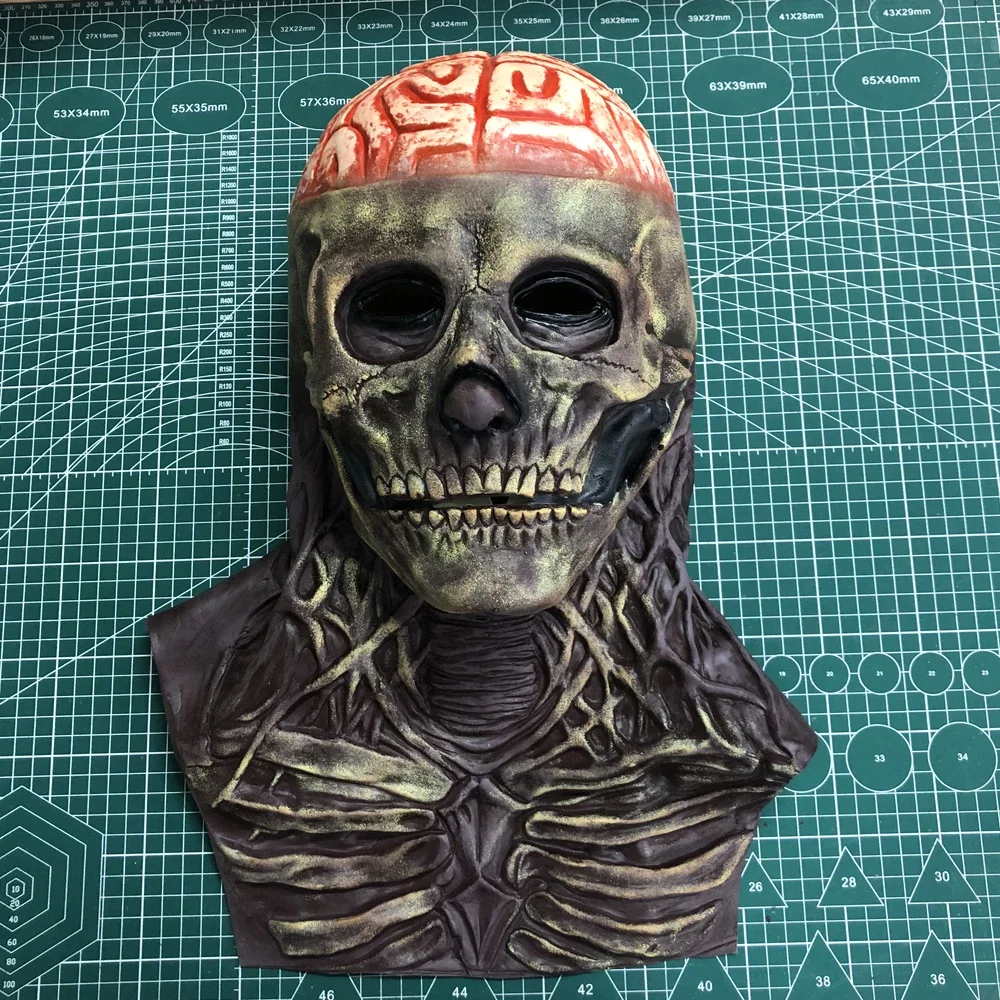 Casque de Cosplay und Latex mit Modulen der Cerveaux-Bienststoffe, zas mobil, Kraan-Zanglanté, Halloween, Karneval,