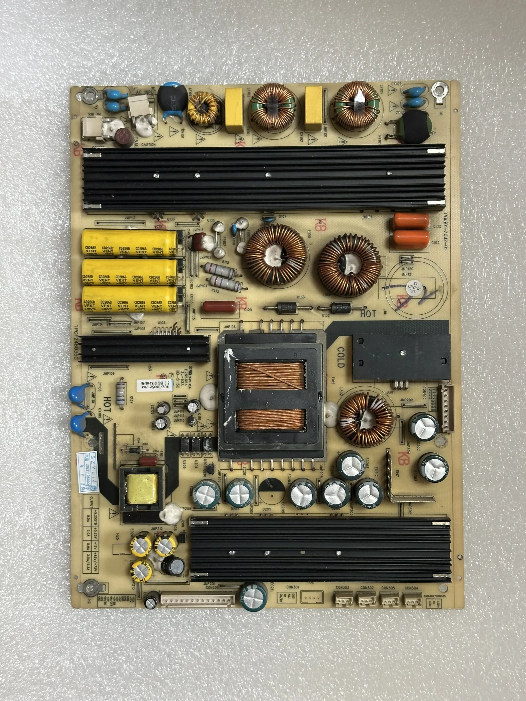 

Оригинальная плата питания U55A5 LS55H3000W 65A5M TV6501-ZC02-01 в наличии.