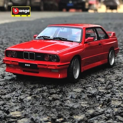 Bburago 1:24 BMW M3 E30 1988 Supercar Alloy Car Model Diecasts & Toy Vehicles Collect Car Toy Boy Birthday gift