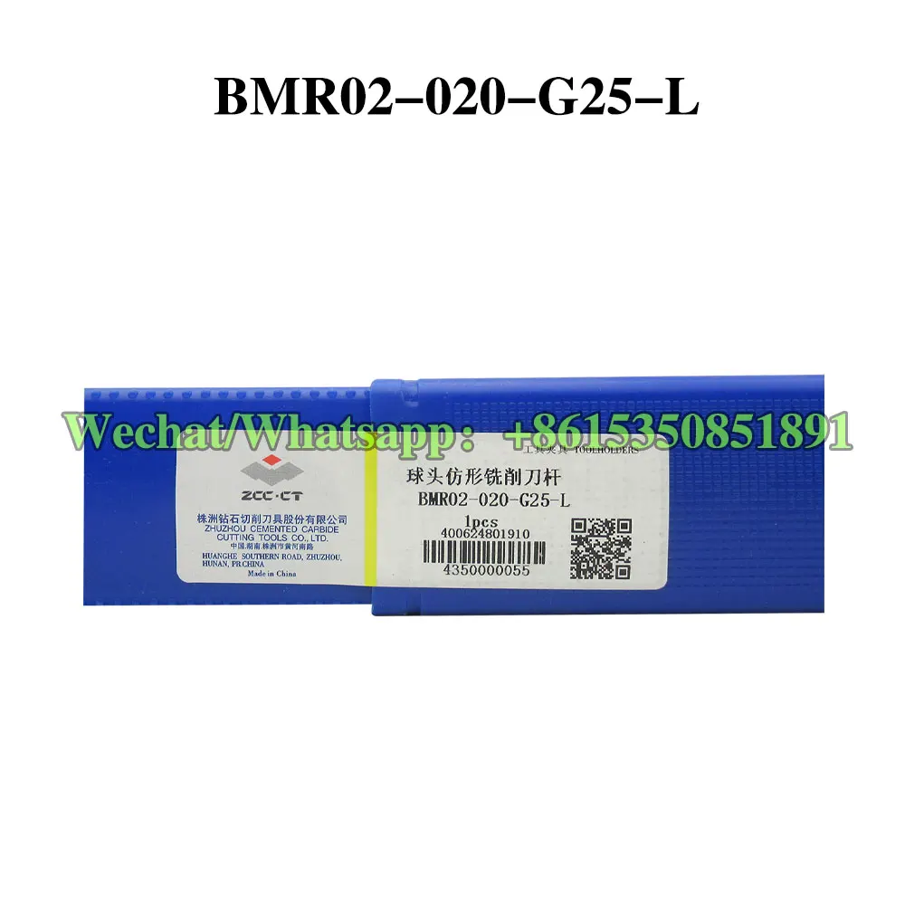 ZCC CT BMR02-020-G25-L/M/S BMR03-016-G16-S BMR03-016-G20-M/S Zhuzhou CNC cabeça esférica perfilando haste de fresa