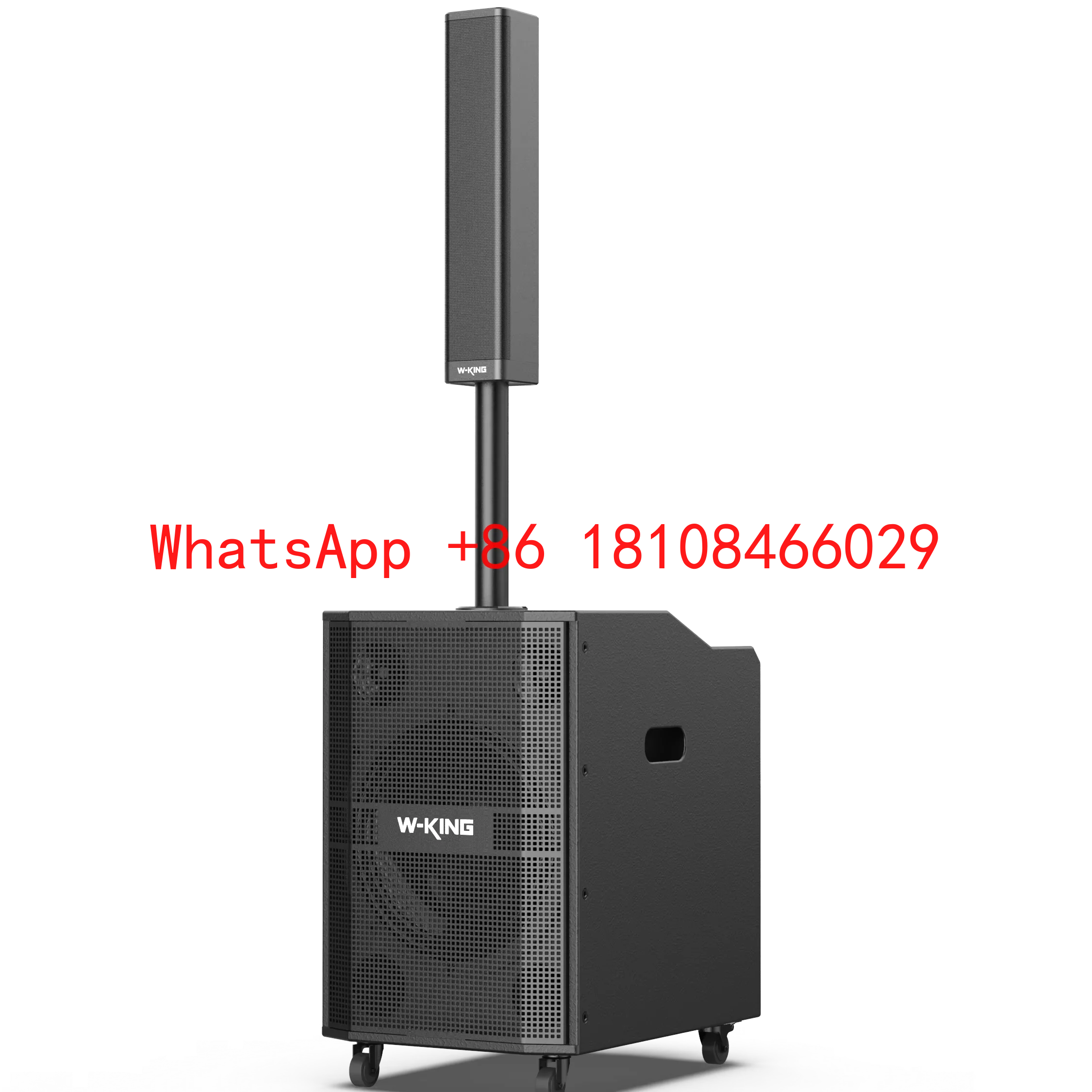 W-King K30 Portable Line Array Column PA DJ System Outdoor Stage Event Bluetooth Speaker Trolley Boomboxes with Subwoofers