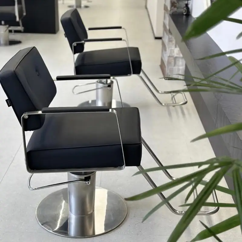 

Simple Barbershop Barber Chairs Hair Salon Professional Ergonomic Lift Barber Chairs Swivel Perm Salon Furniture Sandalye FYBC
