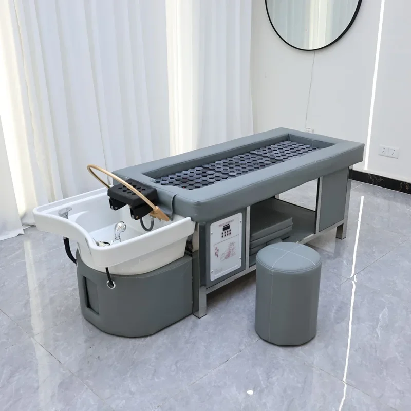 

Furniture Advanced Luxury Massage Spa Bed Moxibustion Back Sauna Shampoo Bed