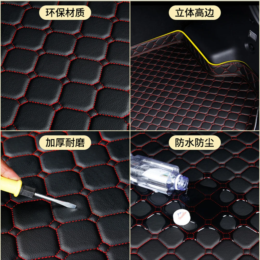 SJ High Side Car Trunk Mat AUTO Tail Boot Cargo Pad Fit For VOLVO XC60 XC90 XC40 S60 S90 V40 V60 V90 C30 C40 2024 2023 2022-2006 image 3