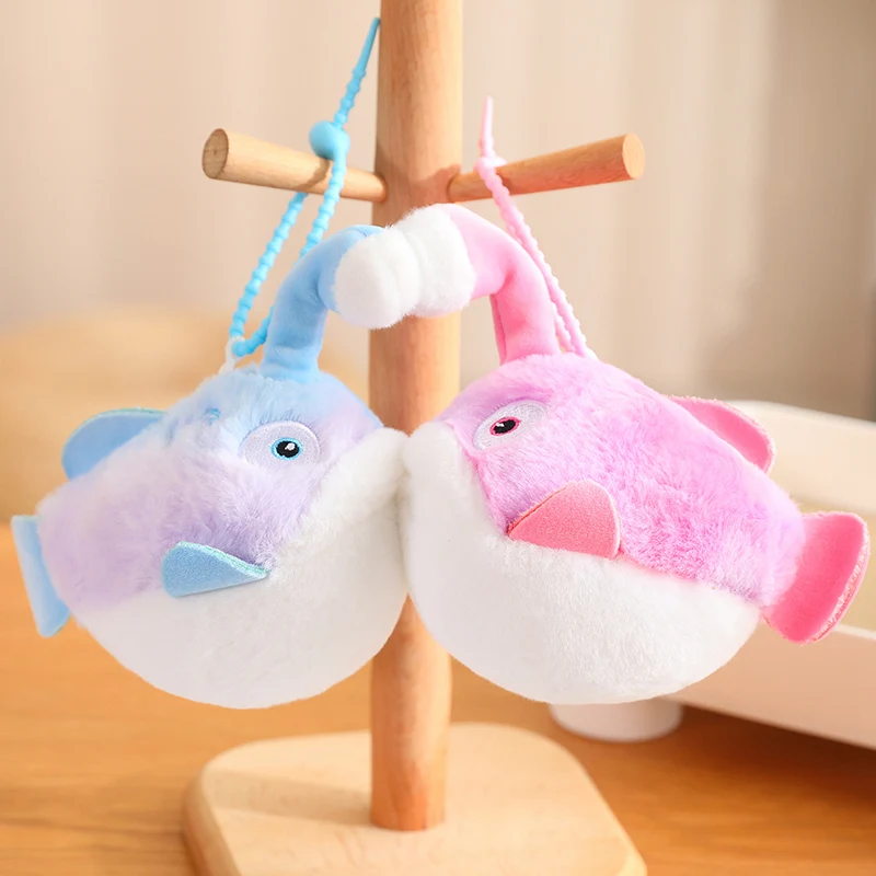 Creative 20cm Simulation Stuffed Animals Glowing Fish Pendant Magnet Kiss Fish Dolls Soft Girls Boys Birthday Gifts Home Decor