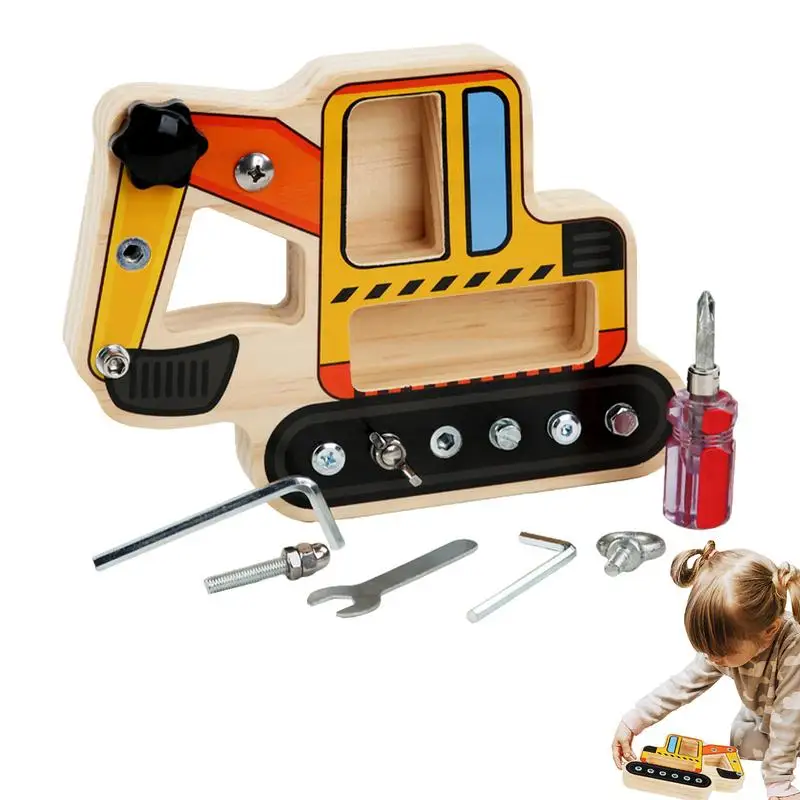 

Набор отверток Монтессори, Деревянная Классическая Игрушка для развития мелкой моторики, для дошкольного обучения, сенсорная игрушка