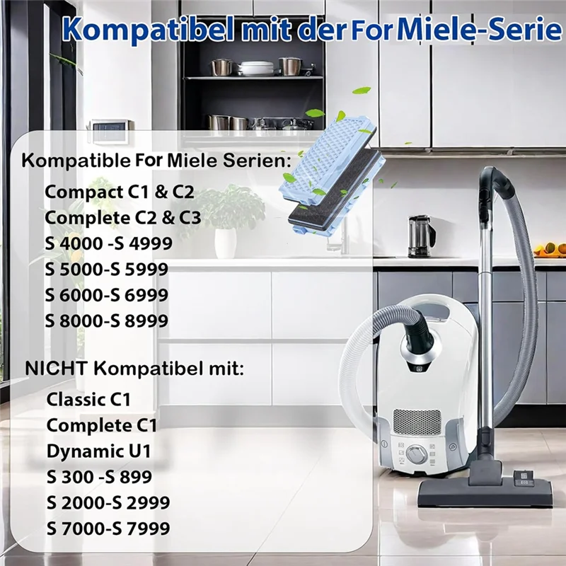 AF90-Filtri per aspirapolvere Filtri HEPA e filtri motore per Compact C1 e C2, completi C2 e C3, S8340, S4000, S5000