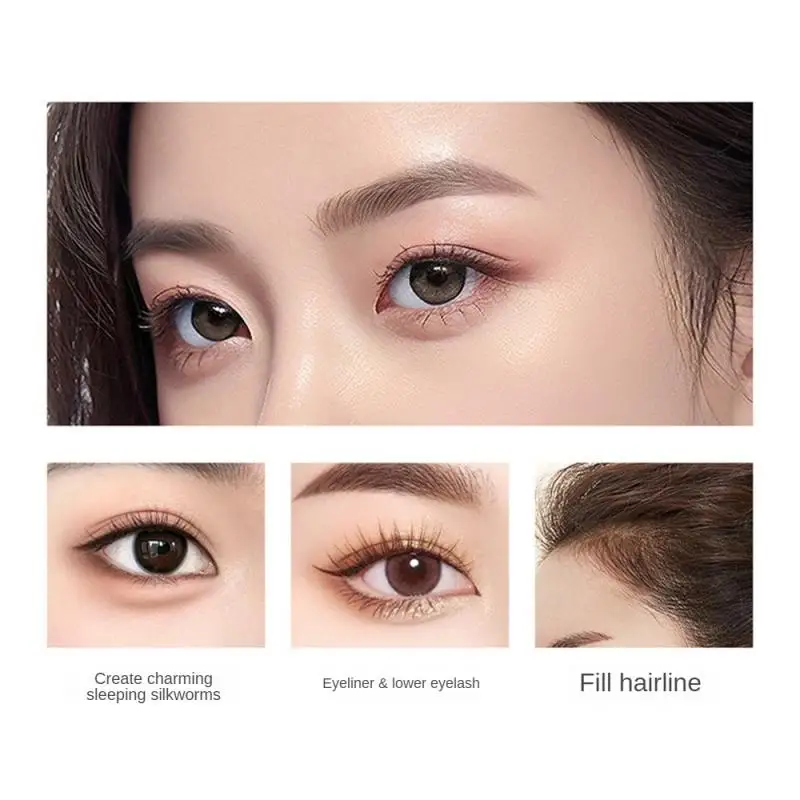 Liquid Binary Eyebrow Pencil Waterproof Natural Long Lasting Fork Tip Eyebrow No Fading Pencil Fine Sketch Eye Brow Enhancers