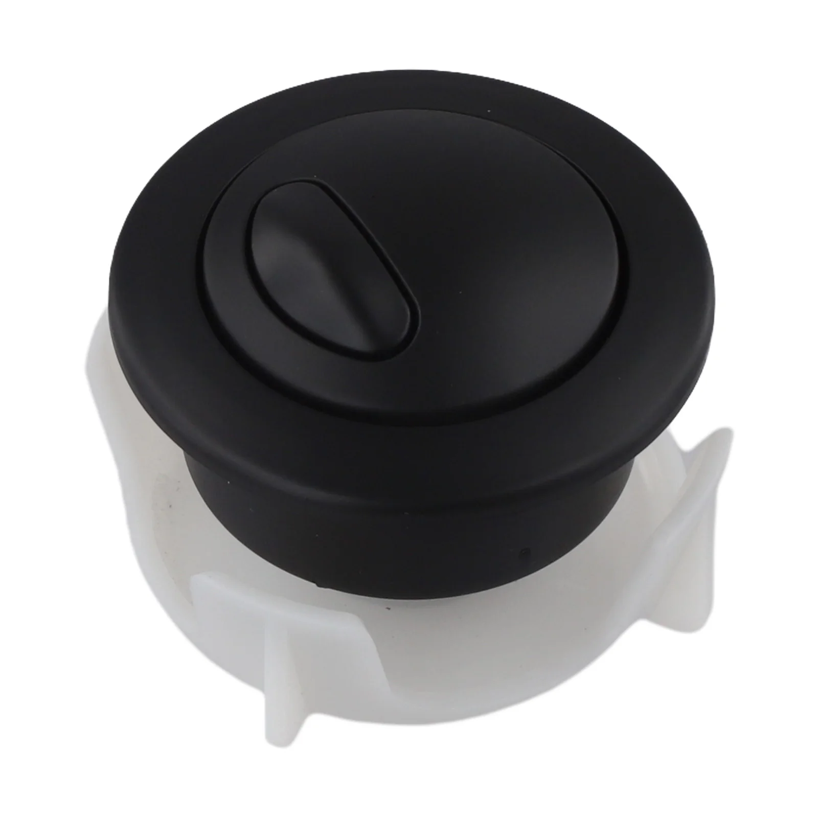 Matt Black Finish Black Silver Toilet Flush Button Reliable Performance Fits Non-spring Systems Bathroom Upgrade