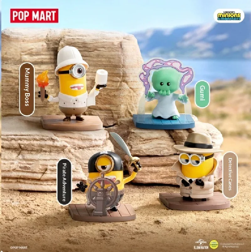 Genuine Pop Mart Minions Monsters Series Blind Box Illumination