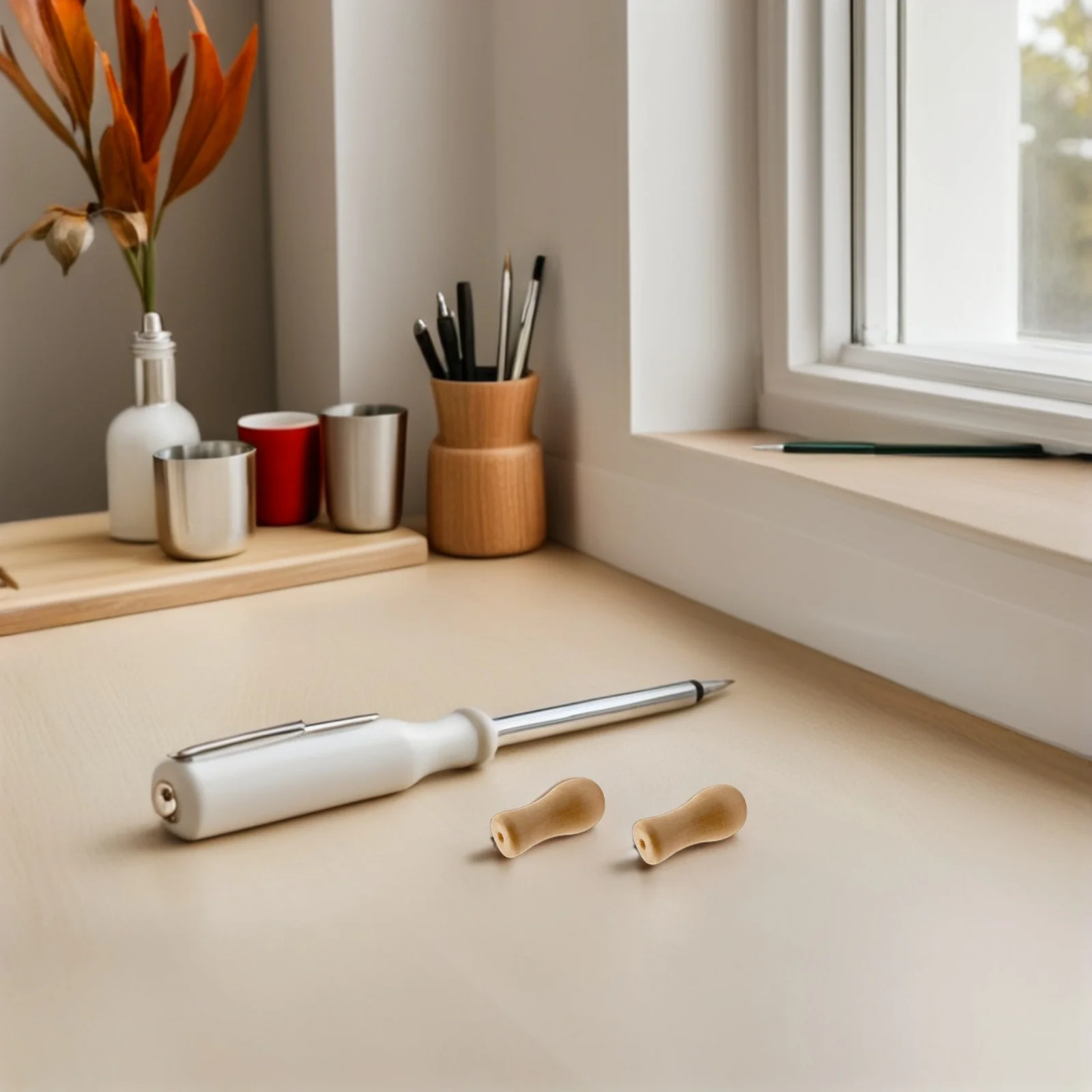 

24pcs Wooden Cord Tassel Window Blind Pull End Replacement Drop For Roller Roman Shades Bamboo Blinds Decorative Hanging Ball