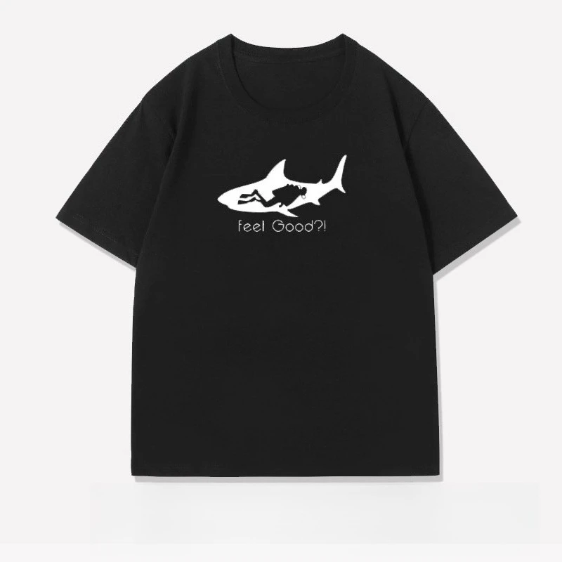 

2025 Summer New Diver Free Diving Printed Graphic T-shirts for Men and Women Short-sleeved T-shirts High-quality Streetwear