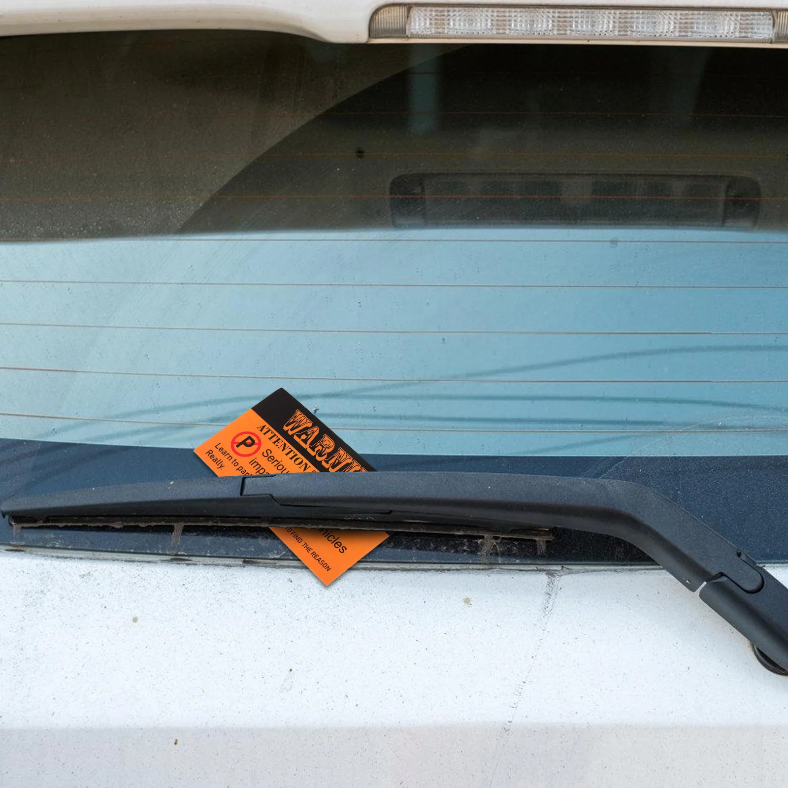 

100Pcs Bad Parking Cards Paper Warning Cards for Garage Yard No Parking Reminder Notice Label Do Not Park Here Card