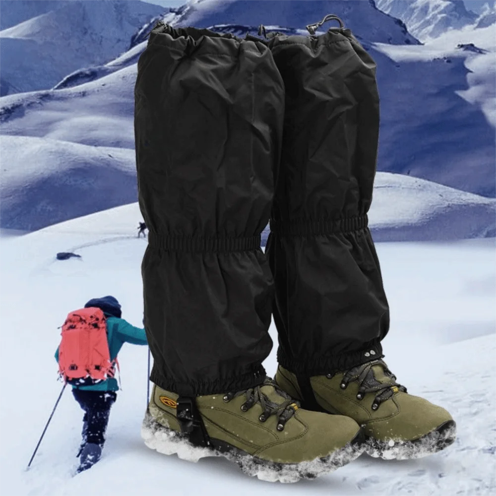 Men Women Waterproof Leg Gaiters Windproof Anti-Sand Trekking Boots Covers Anti-Snow Foot Cover Outdoor