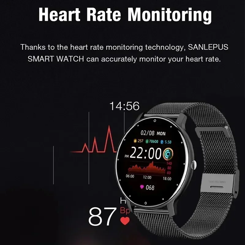 Xiaomi Watch Ladies Full Touch Screen Sports Fitness Watches  Waterproof Bluetooth Call Men Smartwatch Women For Android IOS