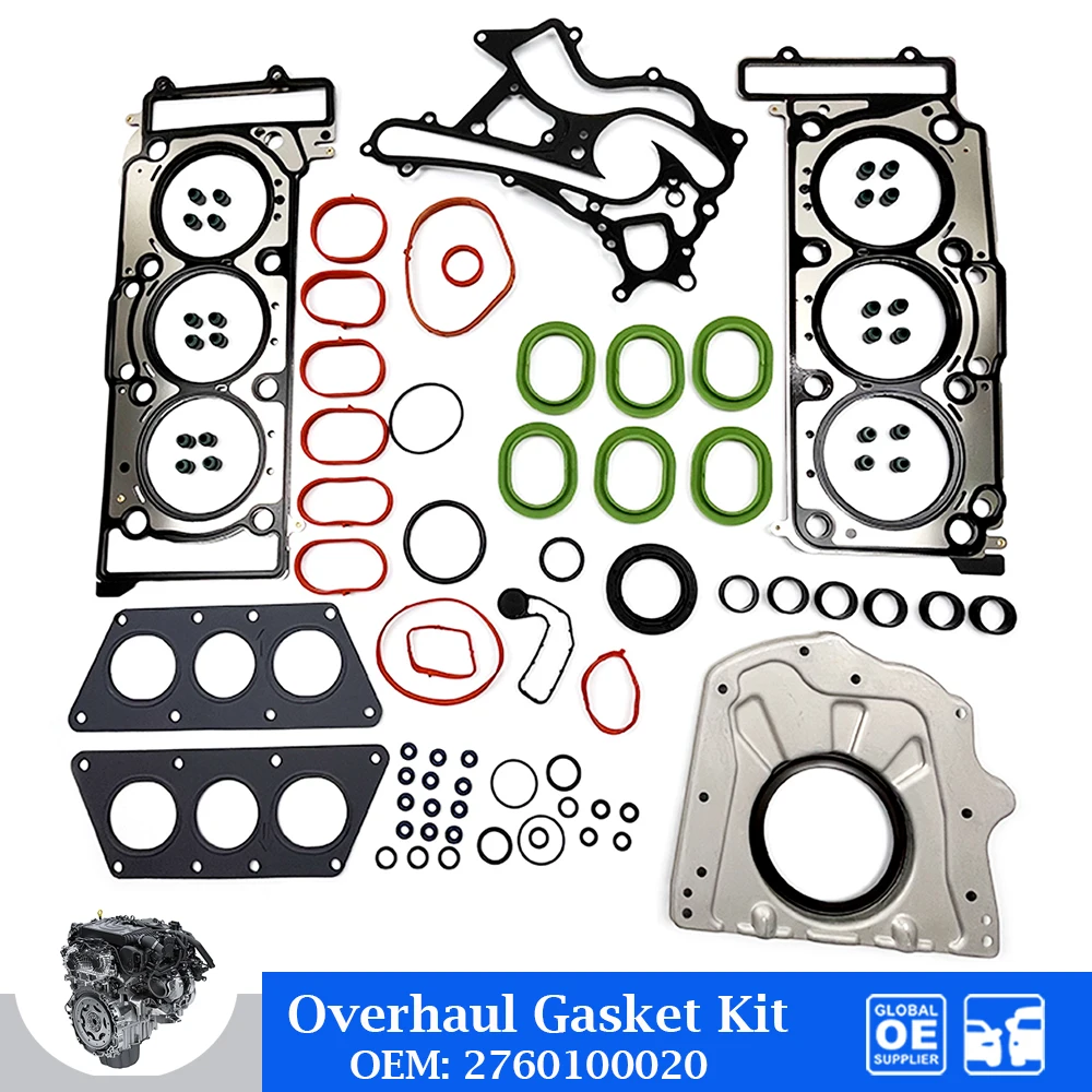 

Engine Overhaul Gasket Kit 2760100020 For Mercedes Benz M276 3.5L Auto Parts Car Accessories Full Cylinder Gasket Repair Set