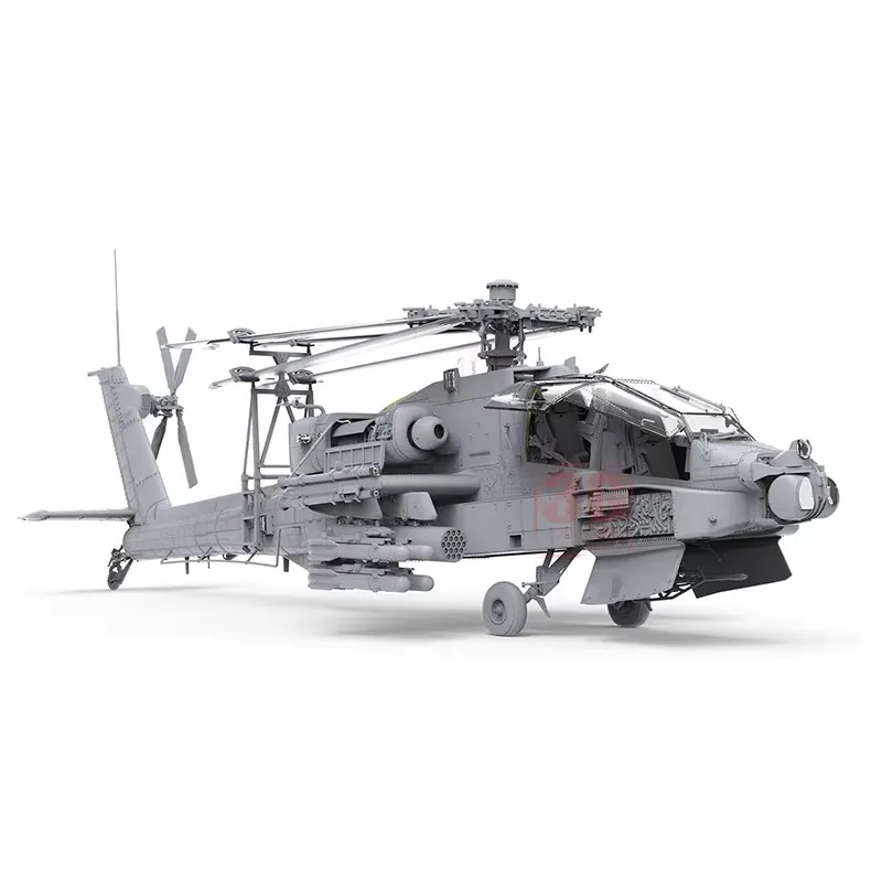 MENG AH-64D Armato Pesante Elicottero Gunships Modello di Montaggio 1/35 QS-004 Assemblare Figura Camera Ornamento Regalo Di Compleanno Per Bambini