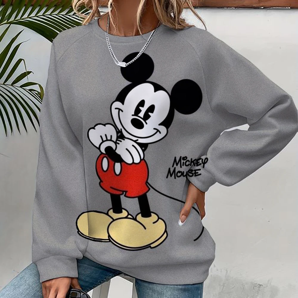 Women\'s Sweatshirts Disney Mickey Mouse print Fashion Streetwear Hoodie Women Sweatshirts Fall Sport Design kawaii Hoodies