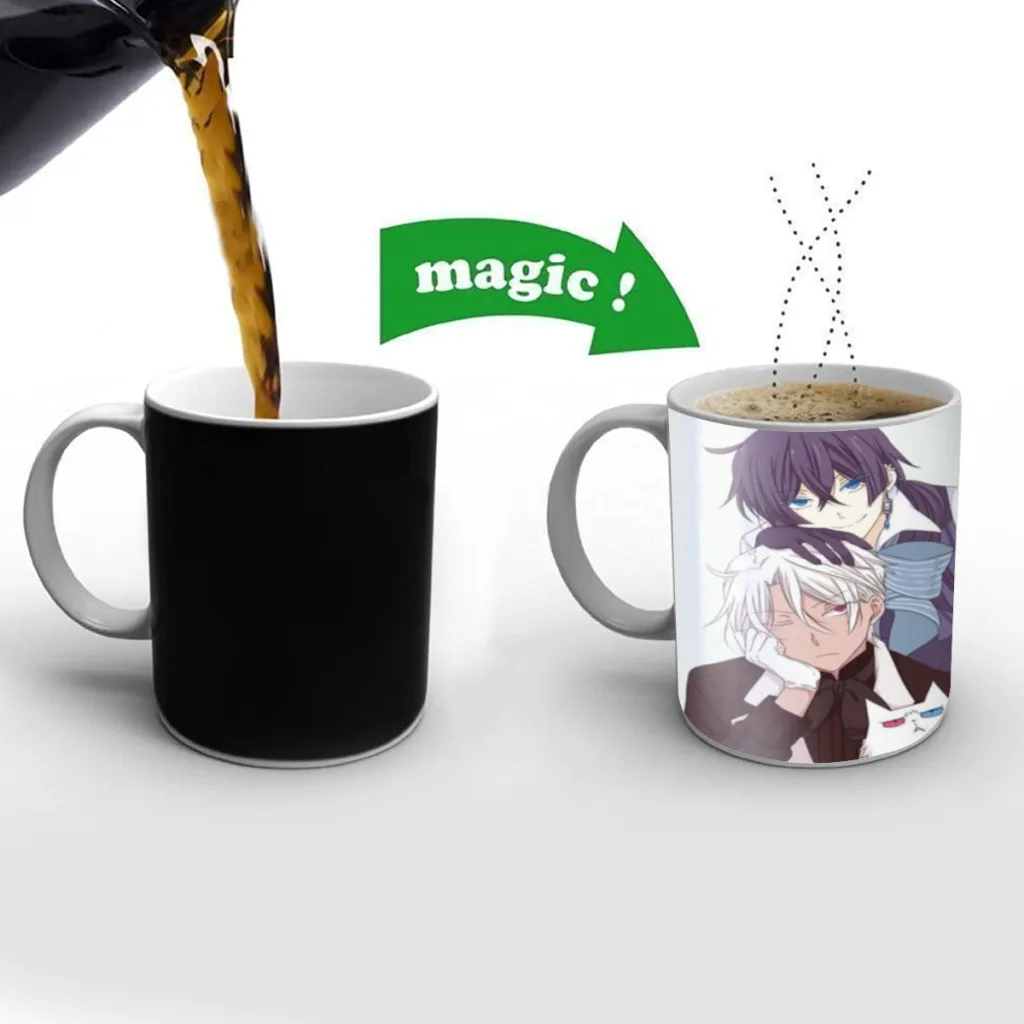 The Case Study of Vanitas Anime Movie New Creative Color Changing Mug Ceramic Coffee Milk Tea Cup Gifts Free shipping