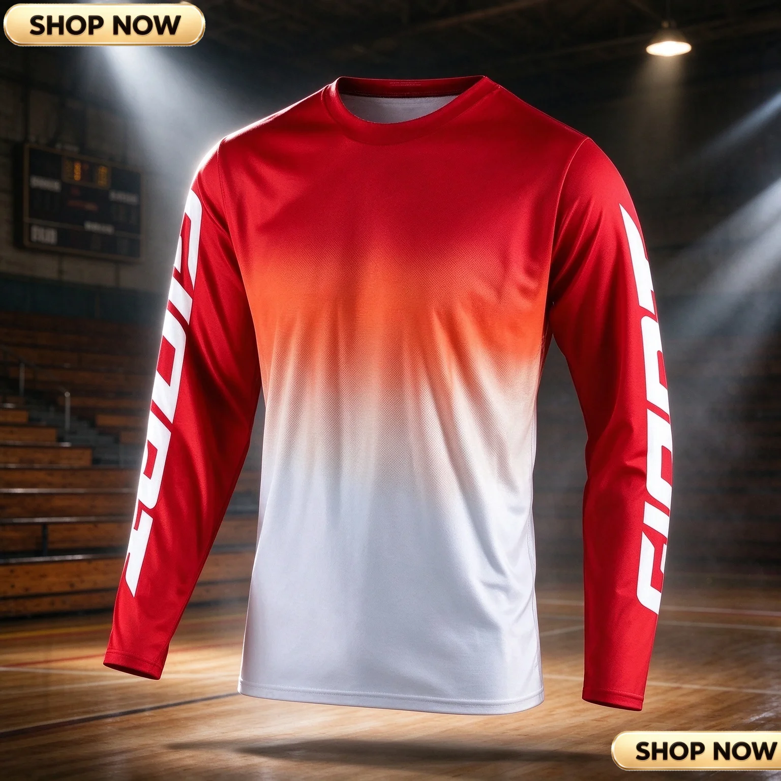 3D Printed Off-road Motorcycle Long T-shirt Cycling Jersey Fashion Comfortable Mountain Bike Riding Suit Men Quick Drying Top -