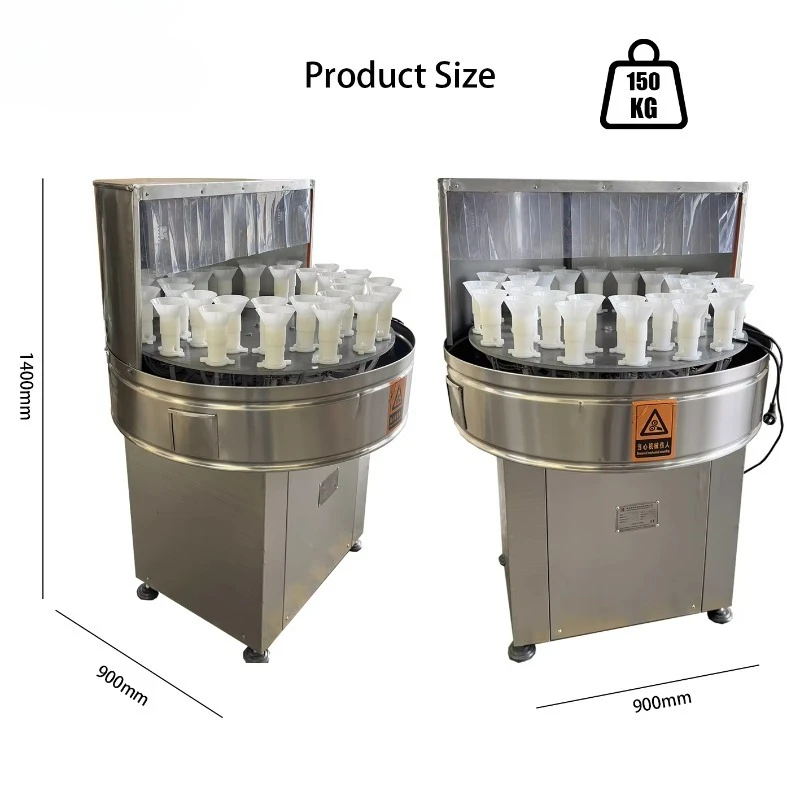 Semi-automatic 32-head bottle washer rotating wine pet recycling glass bottle washing machine