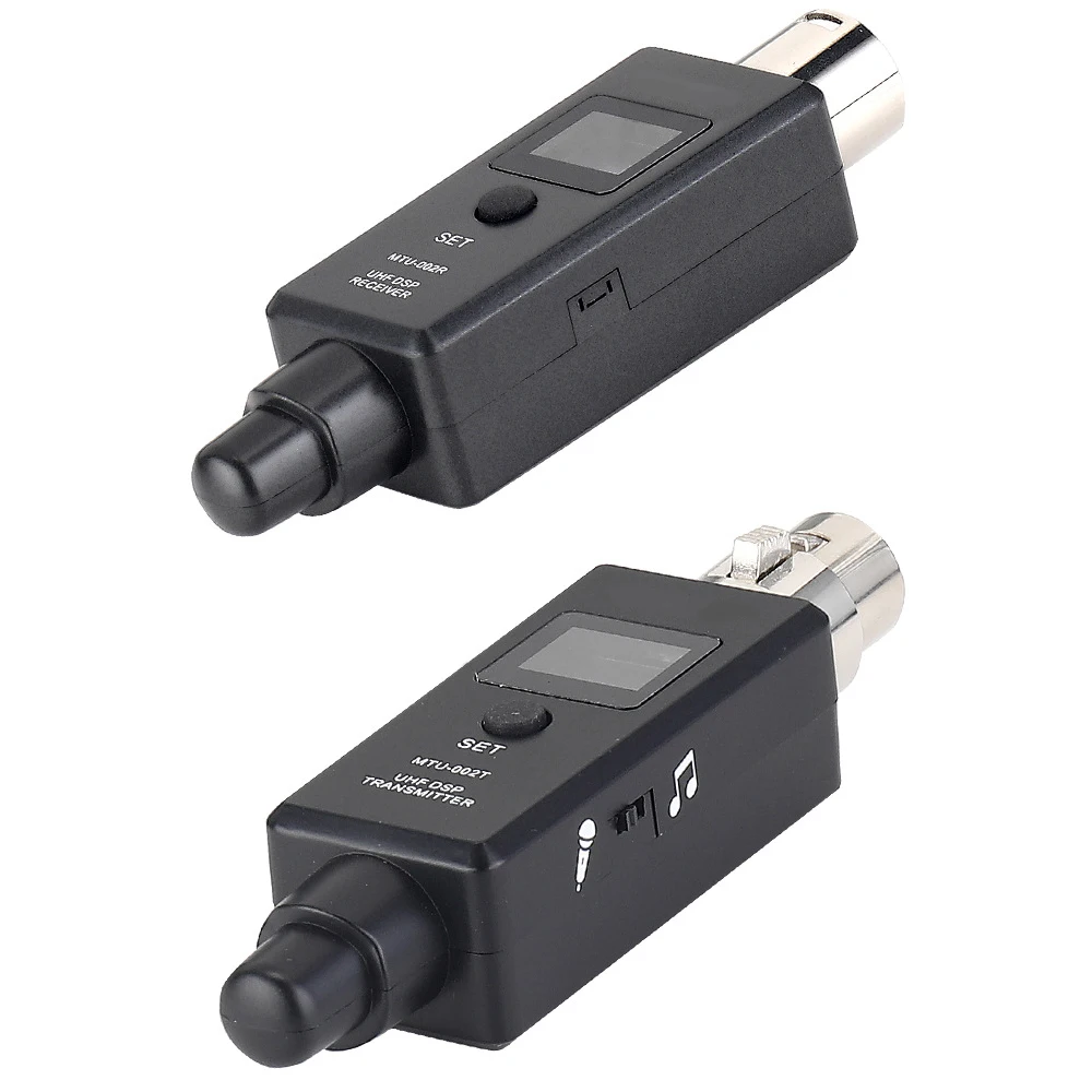 Wireless system, dynamic coil, capacitive microphone, transmitter, receiver, handheld microphone, wired to wireless converter