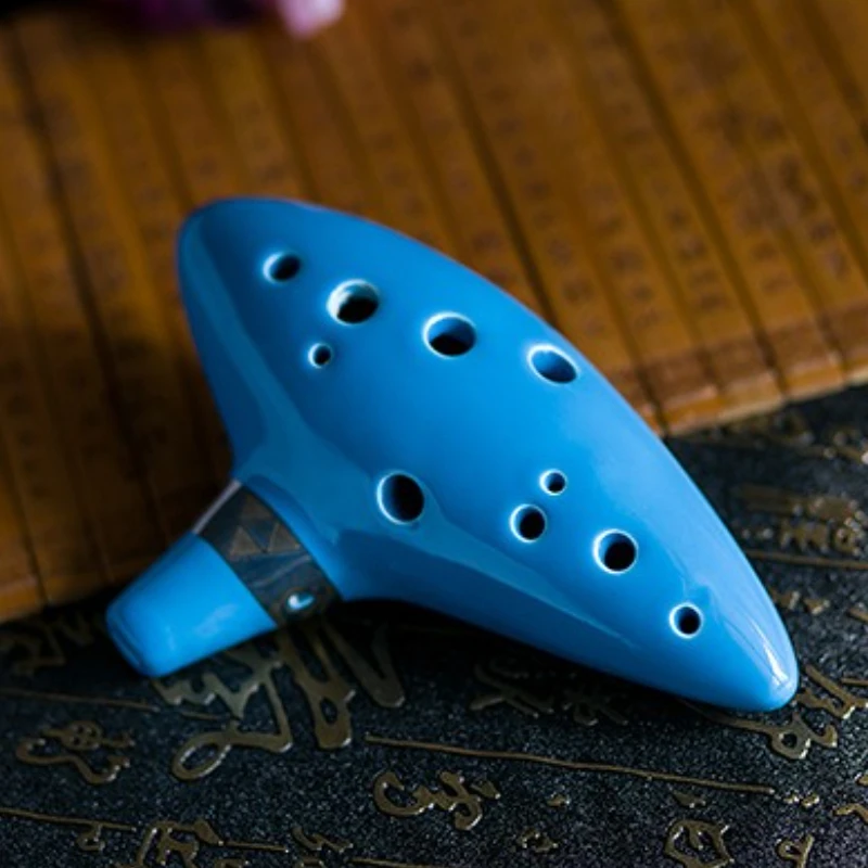 

12-луночная окарина Alto C Tone Zelda Legend Ocarina, профессиональная звуковая исцеляющая керамика, окарина, портативные музыкальные инструменты Orff