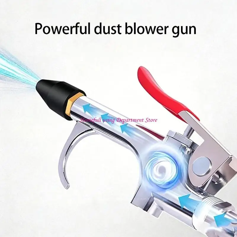 7 Piece Nozzle Cleaning with Metal Body, Extended Nozzle and Soft Tip for Equipment Cleanup, Garage Use and Dust Removal Tasks