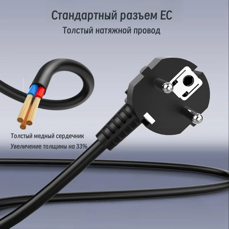 LDNIO Cube Power Strip 65W Stacje ładowania 2M Przedłużacz Filtr sieciowy Adapter wtyczki Eu Kr do gniazda USB Europlug 220v — zdjęcie produktu 6