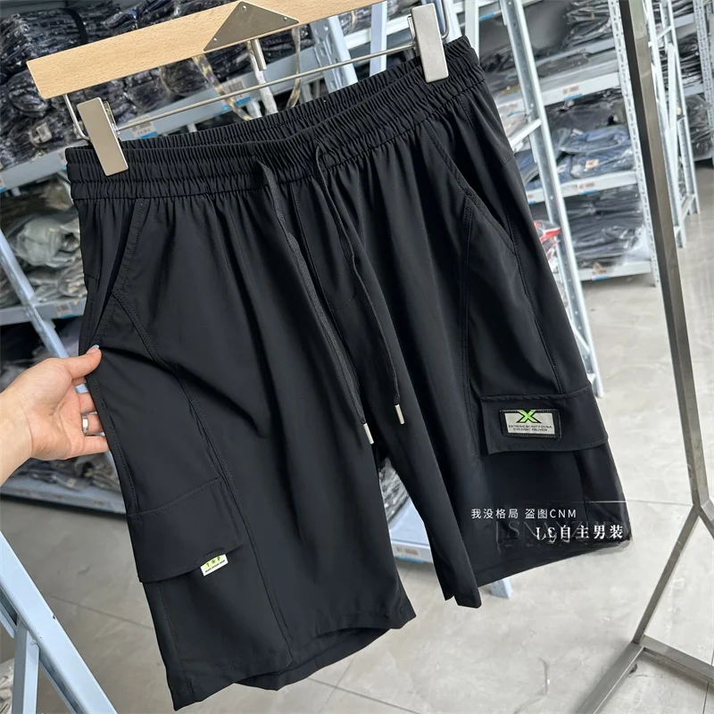 

Value! Casual Workwear Sle! Qui Dry Breathable! Men's Sports Leisure Ice Silk Five-Part Pants orts Youth Vitali Sle