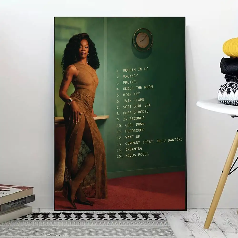 Ari Lennox Singer Poster for Living Room, Bedroom, Office, or Bar, Frameless, Indoor Use, Bedroom Wall Art.